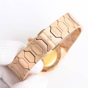 Super Clone Vacheron Constantin Historiques 222 37mm Brown Dial Rose Gold Case Integrated Bracelet VC+ Factory