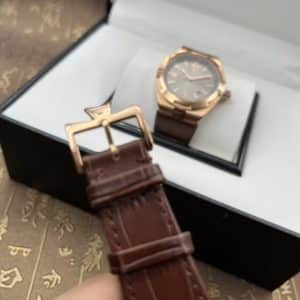 Vacheron Constantin Overseas 4500V Style (Three-Hand Date) · 41mm · Rose-Gold Tone Case · White Dial · Leather Strap · MKS Factory · Citizen 9019 Automatic (Low-Cannon-Pinion, Zero-Fault Architecture)