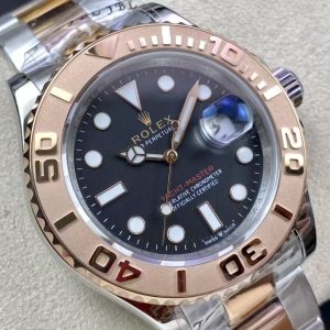 China Super Clone Yacht-Master Two-Tone with Everose-Tone Bezel and Black Dial
