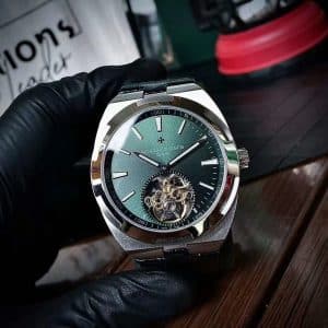 Super Clone Vacheron Constantin Overseas Tourbillon 42.5mm Light-Blue Dial Stainless Steel Integrated Bracelet BBS Factory