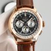 Breitling Navitimer Moonphase Super Clone – BLS Factory Rose Gold Black Dial on Leather