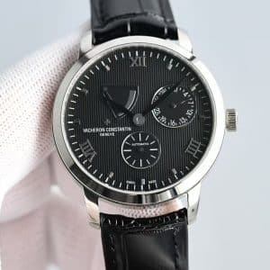 Super Clone Vacheron Constantin Traditionnelle 40mm Black Guilloché Dial Multi-Complication KM Factory