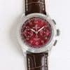 Super Clone Breitling Premier Chronograph 42 Red Dial Stainless Steel Brown Leather BLS Factory