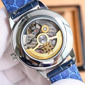 Super Clone Vacheron Constantin Historiques 3110V 40mm Cream Dial Steel Case Leather Strap TW Factory