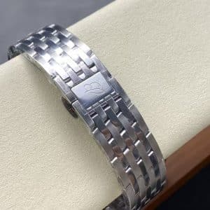 BLS Factory China Super Clone Chronograph Breitling Navitimer 43 Salmon Dial Stainless Steel Bracelet
