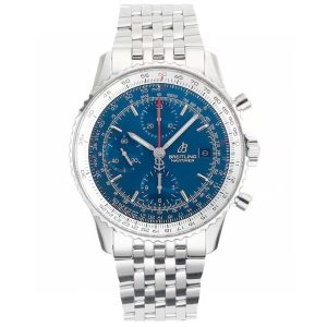 Breitling Navitimer Super Clone – BLS Factory Stainless Steel Blue Dial on Nubuck Leather