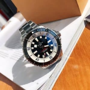 Super Clone Breitling Superocean 44 Blue Dial Stainless Steel Black Rubber Strap BLS Factory