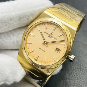 Super Clone Vacheron Constantin Historiques 222 37mm Gold Dial Yellow Gold Case Integrated Bracelet V9 Factory