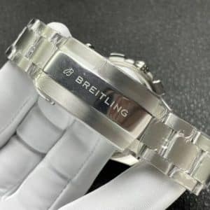 Super Clone Breitling Chronomat 42 Black Dial Stainless Steel Bracelet BLS Factory