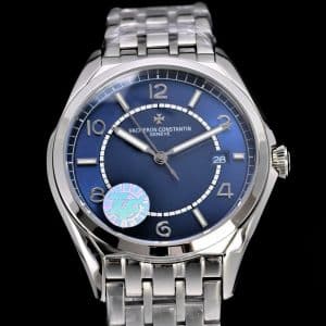 Super Clone Vacheron Constantin Fiftysix 4600E/110A-B487 40mm Blue Dial Steel Case Steel Bracelet ZF Factory