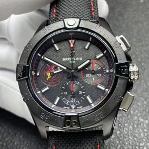 Super Clone Breitling Avenger 45 Black Dial Black Steel Tactical Strap T1 Factory