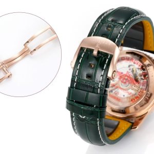Breitling Navitimer Chronograph Super Clone – BLS Factory Rose Gold Case Green Dial Edition