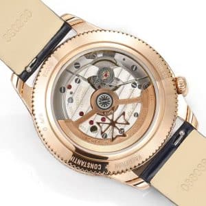 Super Clone Vacheron Constantin Égérie 4605F/000R-B496 37mm Silver Dial Rose Gold Case Diamond Lug Leather Strap ZF Factory