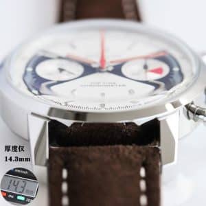 Super Clone Breitling Top Time 41 Zorro Dial Stainless Steel Leather Strap BLS Factory