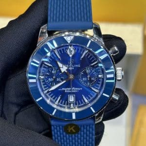 Super Clone Breitling Superocean Heritage Chronograph Blue Dial · K Factory China Replica Edition