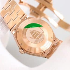 Super Clone Vacheron Constantin Overseas 42mm Black Dial Rose-Gold Stainless Steel Bracelet KB Factory