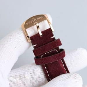 Super Clone Breitling Premier Chronograph 42 Burgundy Textured Dial – KB Factory