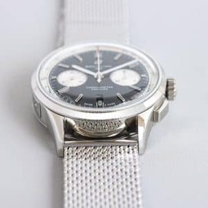 Super Clone Breitling Premier Chronograph 42 Reverse Panda – KB Factory (Mesh Bracelet)