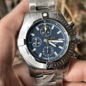 Super Clone Breitling Chronomat 44 Blue Dial Stainless Steel BLS Factory