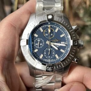 Super Clone Breitling Chronomat 44 Blue Dial Stainless Steel BLS Factory