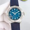 Super Clone Breitling Avenger 43 Blue Dial Stainless Steel Fabric Strap GF Factory