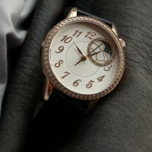 ZF Factory Super Clone Vacheron Constantin Égérie Moon Phase White Dial Ref. 8005F/000R-B958 Replica