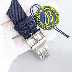 Super Clone Breitling Avenger 43 Blue Dial Stainless Steel Fabric Strap GF Factory