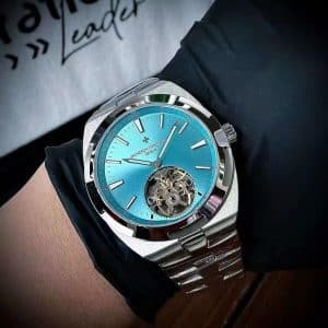 Super Clone Vacheron Constantin Overseas Tourbillon 42.5mm Light-Blue Dial Stainless Steel Integrated Bracelet BBS Factory