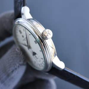 Super Clone Vacheron Constantin Historiques 47101 40mm White Dial Steel Case Leather Strap TW Factory