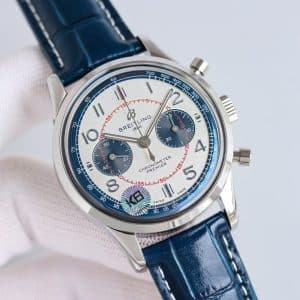 Super Clone Breitling Premier Chronograph 42 Blue-Silver Bi-Color Dial – KB Factory