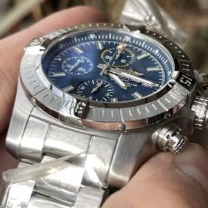 Super Clone Breitling Chronomat 44 Blue Dial Stainless Steel BLS Factory
