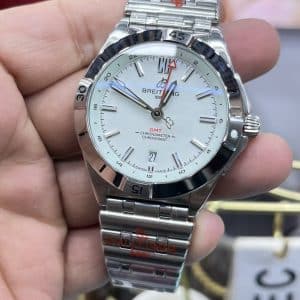 China Super Clone · BLS Breitling Chronomat GMT White Orbi