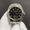 Super Clone Vacheron Constantin Overseas Tourbillon 42.5mm Black Dial Stainless Steel Integrated Bracelet BBS Factory