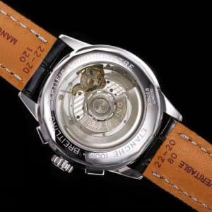 Super Clone Breitling Premier Chronograph 42 Blue-White Dial Stainless Steel Black Leather BLS Factory (V2 Version)