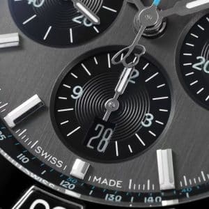 Super Clone Breitling Chronomat 42 Slate Grey Dial Black Subdials Stainless Steel Pilot Bracelet BLS Factory
