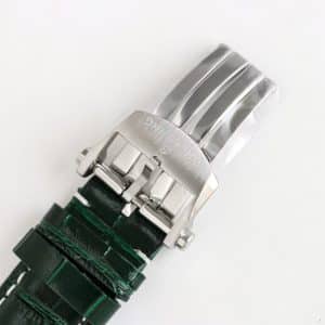 Super Clone Breitling Premier Chronograph 42 Green Dial Stainless Steel Green Leather BLS Factory