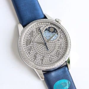 YMS Factory Super Clone Vacheron Constantin Égérie Moon Phase Ref. 8005F/000R-B958 Diamond Dial Replica
