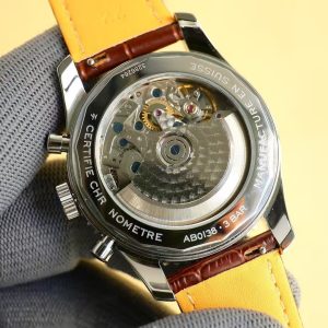 Breitling Navitimer Super Clone by BLS Factory — Steel Case, Silver Dial, Brown Leather Strap