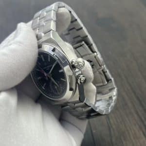 Super Clone Vacheron Constantin Overseas 7900V 41mm Black Dial Stainless Steel Integrated Bracelet MKF Factory