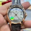 Super Clone Vacheron Constantin Fiftysix 4600E/000R-B441 40mm Silver Dial Pink Gold Case Leather Strap ZF Factory