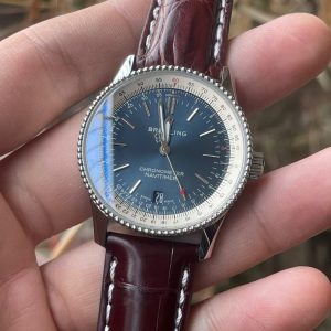 Breitling Navitimer Super Clone – TW Factory 35mm Steel Case Blue Dial on Calf Leather