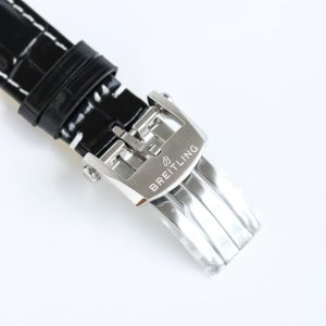 Breitling Navitimer Super Clone – BLS Factory Stainless Steel Black Dial White Sub-Dials on Black Leather