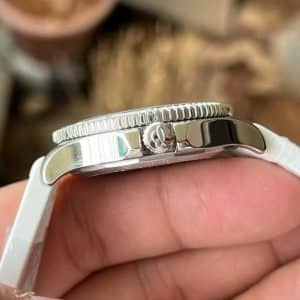 Super Clone Breitling Superocean 44 White Dial Stainless Steel White Rubber Strap BLS Factory