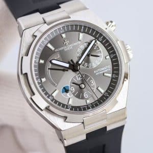 Super Clone Vacheron Constantin Overseas 7700V 41mm Grey Dial Stainless Steel Integrated Bracelet KB Factory
