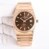 Super Clone Vacheron Constantin Historiques 222 37mm Brown Dial Rose Gold Case Integrated Bracelet VC+ Factory