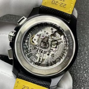 Super Clone Breitling Avenger 45 Black Dial Black Steel Tactical Strap T1 Factory