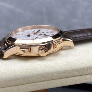 Super Clone Vacheron Constantin Traditionnelle 43175/000R Style 41mm Silver Dial Rose Gold Case Leather Strap TW Factory