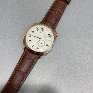Super Clone Vacheron Constantin Historiques 4200H/000R-9359 40mm Off White Dial Pink Gold Case Leather Strap VC+ Factory