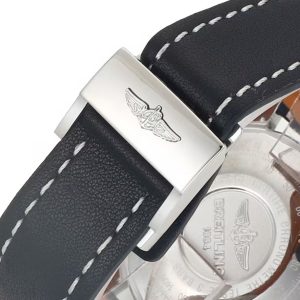 Breitling Navitimer Super Clone – BLS Factory Stainless Steel Blue Dial on Black Leather (Original-Spec Open-Mold Movement)