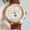 Breitling Navitimer Moonphase Super Clone – BLS Factory Rose Gold White Dial on Leather